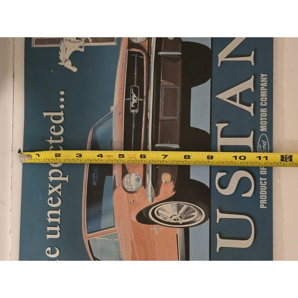 Ford Mustang Tin Sign 16‎ X 11 Wall Hanging Car Decor